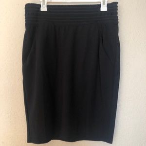 Maurices Simple Black Midi Skirt w/ Pockets
